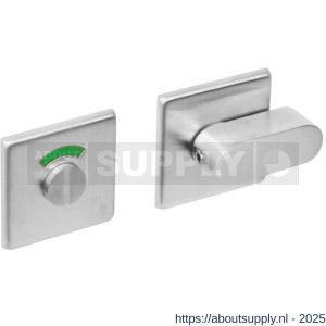Intersteel Essentials 3432 WC-sluiting verdekt 50x50x5 mm met comfortknop en stift 8x8 mm RVS - S26005918 - afbeelding 1