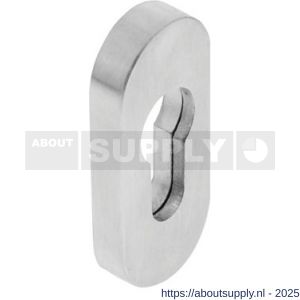 Intersteel Essentials 3752 veiligheid schuifrozet ovaal 69x30x9 mm profielcilindergat RVS - S26003566 - afbeelding 1