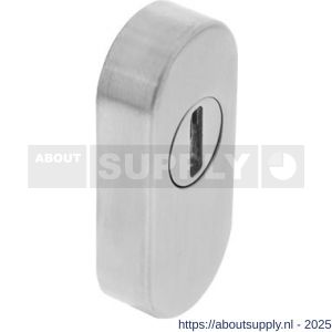 Intersteel Essentials 3752 veiligheid schuifrozet ovaal 73x33x14 mm met sleufplaatje RVS - S26008578 - afbeelding 1