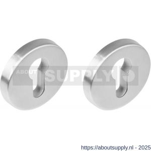 Intersteel Essentials 3753 SKG3 veiligheidsrozetten rond verdekt Basic diameter 54x9 mm profielcilindergat RVS - S26003585 - afbeelding 1