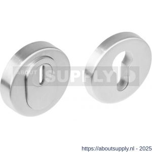 Intersteel Essentials 3753 SKG3 veiligheidsrozetten rond verdekt Basic diameter 54x12 mm profielcilindergat met kerntrekbeveiliging RVS - S26005949 - afbeelding 1