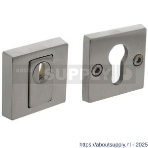 Intersteel Essentials 3755 SKG3 veiligheidsrozetten vierkant 54x54x12 mm profielcilindergat met kerntrekbeveiliging RVS - S26005951 - afbeelding 1