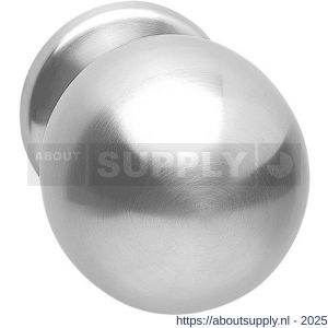 Intersteel Exclusives 3930 voordeurknop bol diameter 75 mm op achterplaat diameter 66 mm éénzijdige montage RVS - S26001007 - afbeelding 1