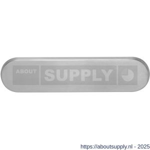 Intersteel Exclusives 4000 briefplaat ovaal 340x80 mm verdekt RVS - S26007311 - afbeelding 1