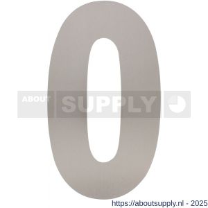 Intersteel Living 4021 huisnummer 0 XXL hoogte 500 mm RVS geborsteld - S26009271 - afbeelding 1