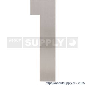 Intersteel Living 4021 huisnummer 1 XXL hoogte 500 mm RVS geborsteld - S26009272 - afbeelding 1