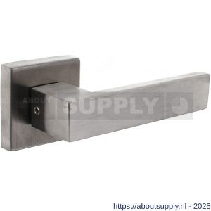 Intersteel Living 4057 set achterdeurbeslag vierkant Amsterdam met massieve rozetten RVS - S26010695 - afbeelding 1