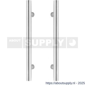 Intersteel Essentials 4327 deurgreep per paar T-vorm 1000x80x30 mm hart op hart 800 mm RVS - S26008697 - afbeelding 1