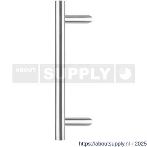 Intersteel Essentials 4329 deurgreep per stuk T-vorm schuin 600x90x30 mm hart op hart 400 mm RVS - S26008716 - afbeelding 1