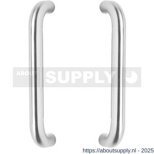 Intersteel Essentials 4333 deurgrepen per paar U-vorm 425x70x25 mm hart op hart 400 mm RVS - S26006133 - afbeelding 1