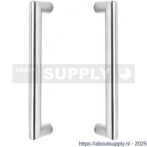 Intersteel Essentials 4336 deurgrepen per paar recht-Hoek 90 graden 325x70x25 mm hart op hart 300 mm RVS - S26006143 - afbeelding 1