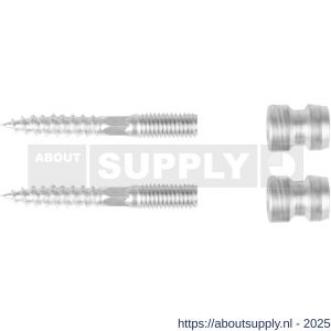 Intersteel 4380 bevestigingsset A voor deurgrepen enkelzijdige montage voor hout - S26006146 - afbeelding 1
