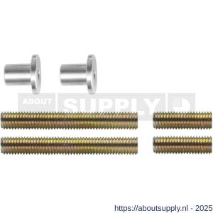 Intersteel 4380 bevestigingsset H voor deurgrepen doorgaand enkelzijdige montage voor hout-PVC-aluminium deurdikte 25-65 mm - S26006156 - afbeelding 1