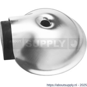 Intersteel Essentials 4421 deurstop bol diameter 67x24 mm met nokken vloermontage RVS - S26007388 - afbeelding 1