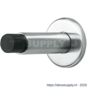Intersteel Essentials 4421 deurstop diameter 22x89 mm op rozet diameter 53 mm wandmontage RVS - S26007394 - afbeelding 1