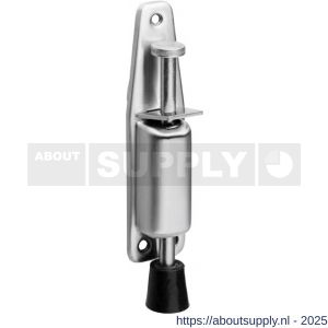 Intersteel Essentials 4440 deurvastzetter met voetrem klein 142 (165) x 32 mm RVS - S26007236 - afbeelding 1