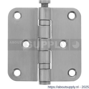 Intersteel Essentials 4625 kogellagerscharnier afgerond 3 inch 76x76x2.5 mm RVS - S26007202 - afbeelding 1