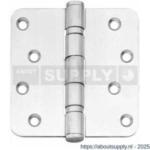 Intersteel Essentials 4625 kogellagerscharnier afgerond 4 inch 102x102x3 mm RVS - S26007204 - afbeelding 1