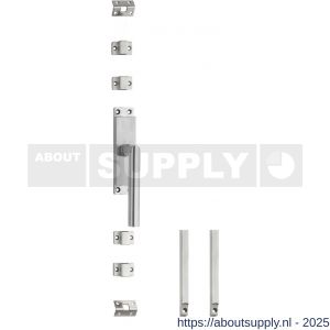 Intersteel Essentials 5620 set kruk-espagnolet rechts Hoek 90 graden diameter 19 mm incl stangenset 2x 1245 mm RVS geborsteld - S26009323 - afbeelding 1