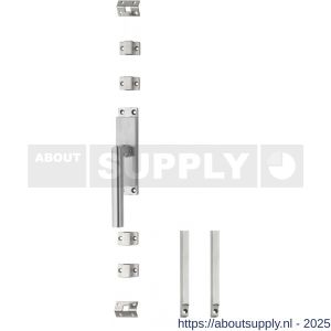 Intersteel Essentials 5620 set kruk-espagnolet links Hoek 90 graden diameter 19 mm incl stangenset 2x 1245 mm RVS geborsteld - S26009322 - afbeelding 1