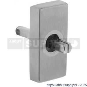 Intersteel 6050 basisplaat rechthoekig voor raamkruk hals diameter 16 mm insteeklengte stift 7x35 mm RVS - S26008797 - afbeelding 1