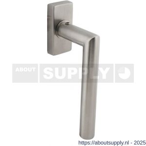 Intersteel Living 6156 raamkruk Jura op stalen rechthoekige rozet stift 7x35 mm RVS - S26010483 - afbeelding 1