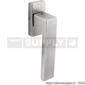 Intersteel Living 6156 raamkruk Amsterdam op stalen rechthoekige rozet stift 7x35 mm RVS - S26010484 - afbeelding 1