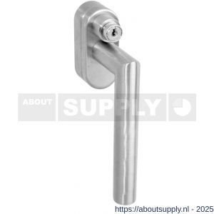 Intersteel Essentials 6156 SKG** afsluitbare raamkruk Hoek 90 graden op vlakke ovaal onderplaat met stift 7x35 mm RVS - S26006180 - afbeelding 1
