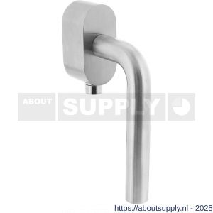 Intersteel Essentials 6156 SKG*** afsluitbare raamkruk recht op ovale behuizing stift 7x35 mm RVS - S26007725 - afbeelding 1