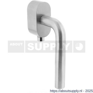 Intersteel 6156 SKG*** afsluitbare raamkruk recht op ovale behuizing stift 7x25 mm RVS - S26008802 - afbeelding 1