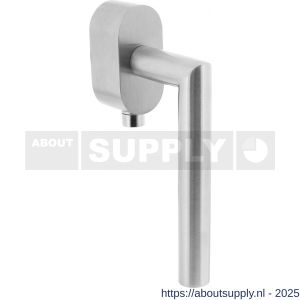 Intersteel Essentials 6156 SKG*** afsluitbare raamkruk hoek 90 graden op ovale behuizing stift 7x35 mm RVS - S26007724 - afbeelding 1