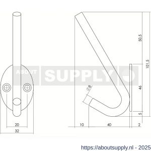 Intersteel Living 6950 hoed-Jashaak ovaal RVS - S26006892 - afbeelding 2