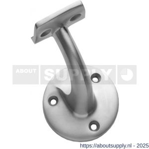 Intersteel Essentials 7300 leuninghouder kleine achterplaat hol zadel opschroevend RVS - S26003975 - afbeelding 1