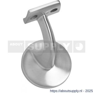 Intersteel Essentials 7300 leuninghouder kleine achterplaat hol zadel RVS - S26007784 - afbeelding 1