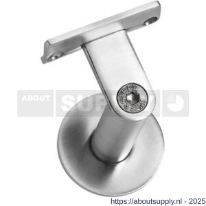Intersteel Living 7300 leuninghouder zwaar met hol zadel RVS - S26007786 - afbeelding 1