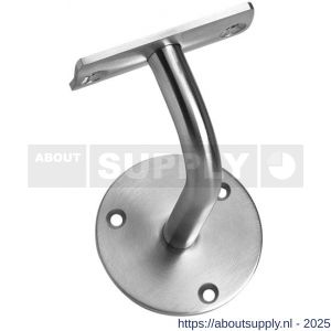 Intersteel Essentials 7300 leuninghouder gebogen opschroevend hol zadel RVS - S26003972 - afbeelding 1