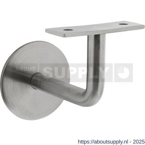 Intersteel Essentials 7300 leuninghouder gebogen vlak zadel RVS M8 - S26008807 - afbeelding 1