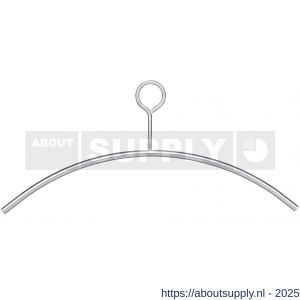 Intersteel Essentials 7380 kledinghanger diameter 10 mm met dicht oog RVS - S26003888 - afbeelding 1