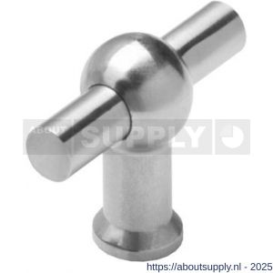 Intersteel Essentials 8510 meubelknop T-vorm recht 22 mm RVS - S26007867 - afbeelding 1