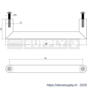 Intersteel Essentials 8926 handgreep hoek 892651 90 graden diameter 13x96 mm RVS - S26007807 - afbeelding 2