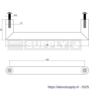 Intersteel Essentials 8926 handgreep hoek 892652 90 graden diameter 13x128 mm RVS - S26007810 - afbeelding 2