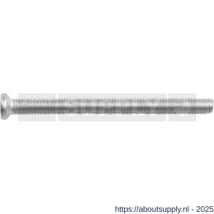 Intersteel 9902 bout zeskant M6x84 mm voor SKG3 rozetten voor deurdikte 71-73 mm RVS - S26003617 - afbeelding 1