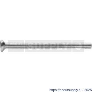 Intersteel 9902 bout zeskant M6x90 mm voor SKG3 schilden voor deurdikte 75-79 mm RVS - S26003621 - afbeelding 1