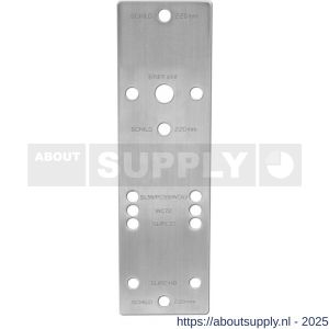Intersteel 9905 boorsjabloon Intersteel voor nokkengarnituren binnendeurbeslag RVS - S26006222 - afbeelding 1