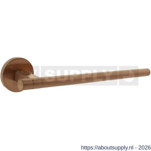 Intersteel 0719 deurkruk gatdeel rechts Shiraat by Grand en Johnson op rozet verdekt diameter 55x8 mm PVD koper mat - S26011306 - afbeelding 1