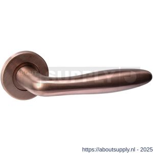 Intersteel 1023 deurkruk gatdeel rechts Q 03 op rozet verdekt diameter 52x6 mm PVD brons - S26011250 - afbeelding 1