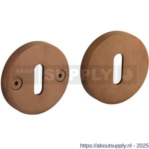 Intersteel 3175 sleutelrozetten éénzijdig verdekt diameter 55x8 mm met nokken diameter 8 mm PVD koper mat - S26011386 - afbeelding 1