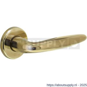 Intersteel 0199 deurkruk gatdeel rechts Sigaar op rozet verdekt diameter 49x7 mm PVD messingkleur - S26001568 - afbeelding 1