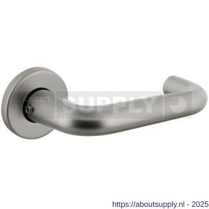 Intersteel Living 0077 deurkruk Rond met rozet verdekt diameter 50x7 mm met nokken aluminium F1 - S26001629 - afbeelding 1