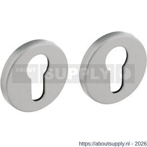 Intersteel Living 3090 cilinderrozetten verdekt diameter 50x7 mm met nokken aluminium F1 - S26011138 - afbeelding 1